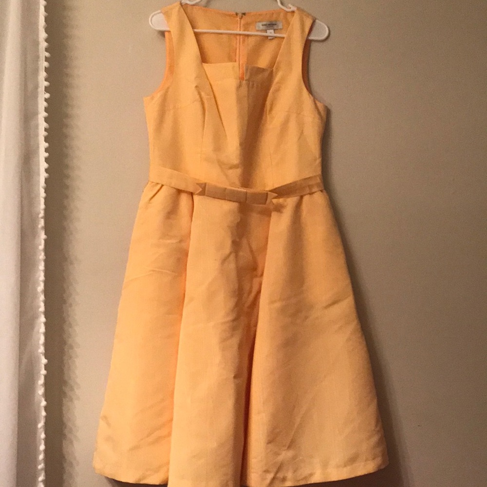Isaac Mizrahi Target yellow taffeta a-line 8 12